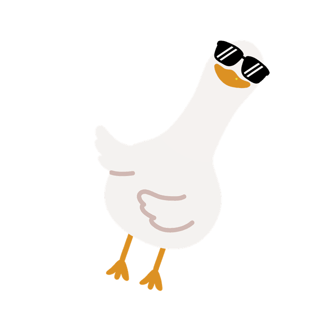 Goose with Sunglasses